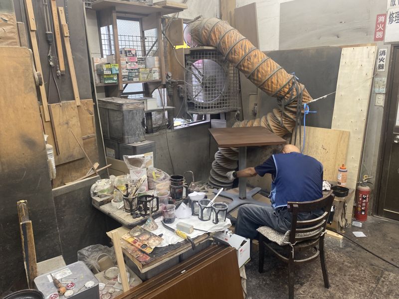 Restoration work in our workshop