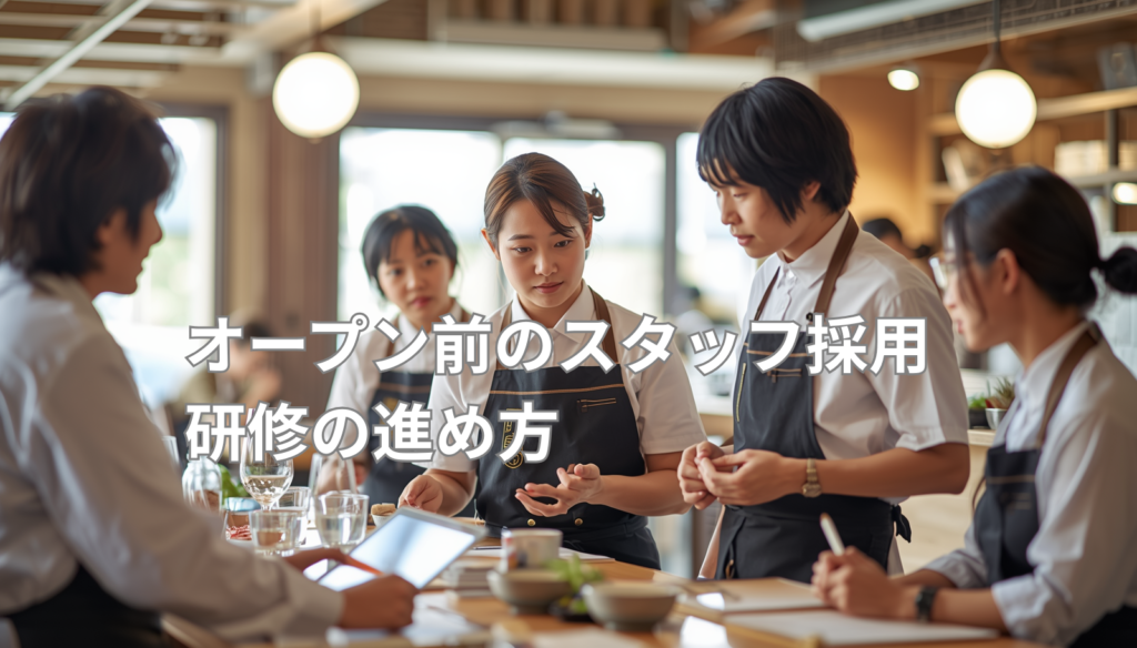 オープン前のスタッフ採用 研修の進め方