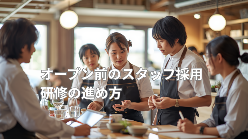 オープン前のスタッフ採用・研修の進め方