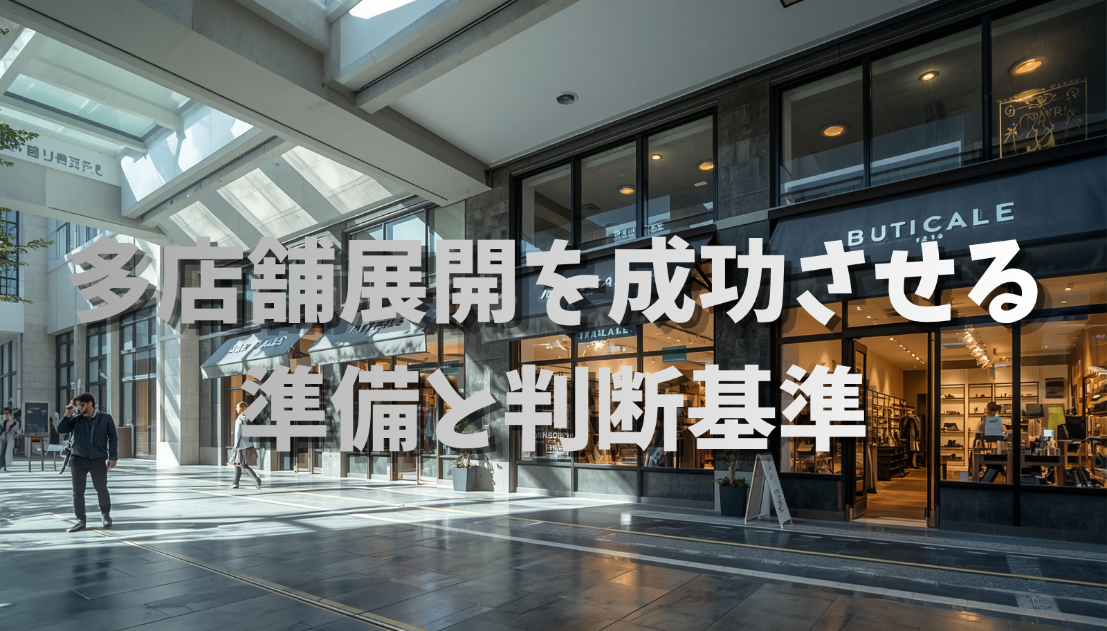 多店舗展開を成功させる-準備と判断基準